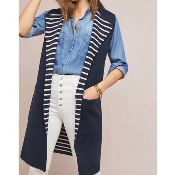 Anthropologie Moth Longline Sweater Vest - Picture 1 of 7